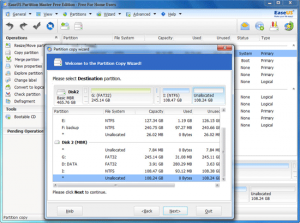Disk & Partition Copy Wizard